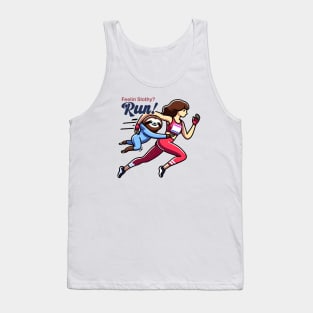 Run exercise jogging sloth funny humour tshirt merch mug stickers Tank Top